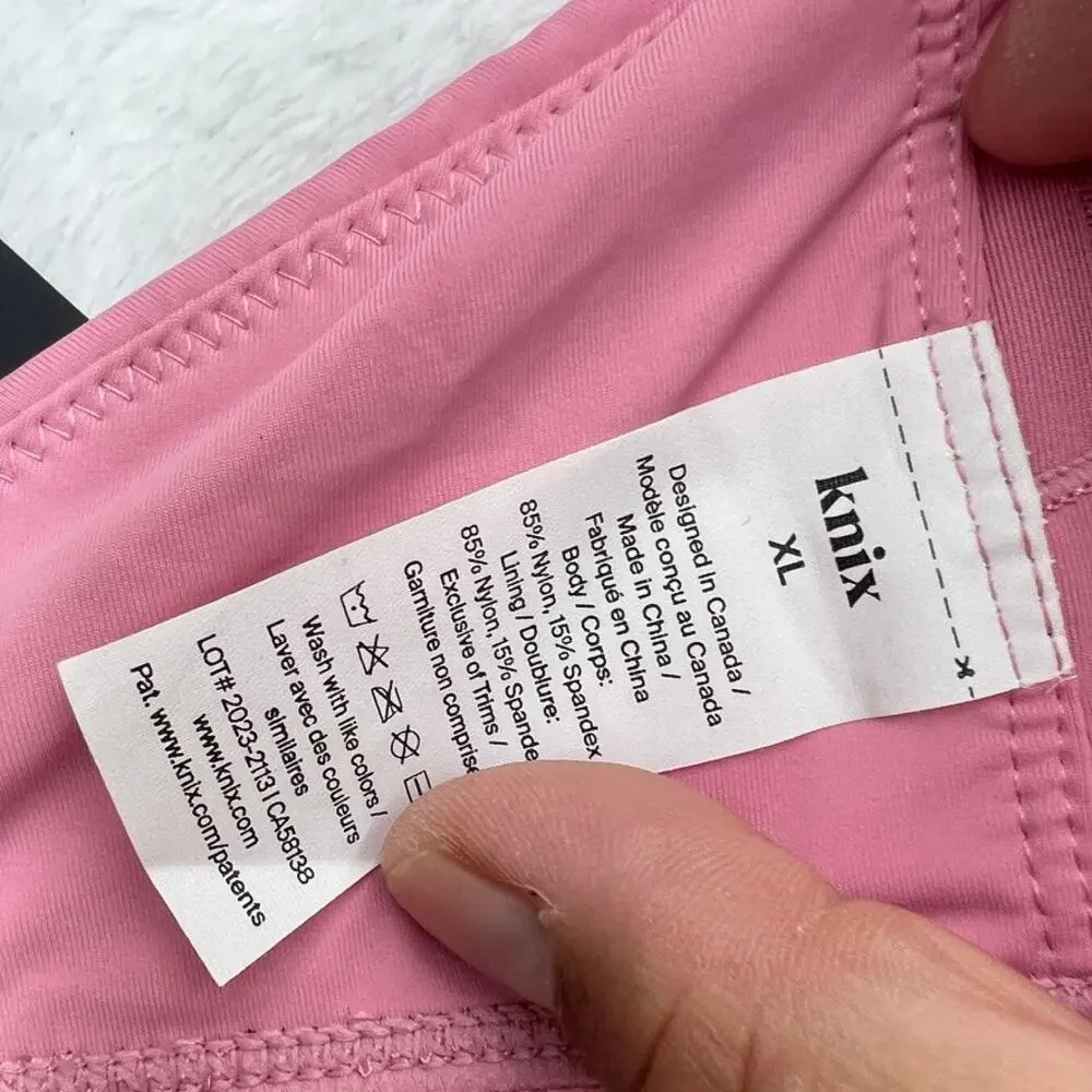 NWT Knix Sunny Scoop Bikini Top Pink Women's‎ XL Swimwear Beach Vacation